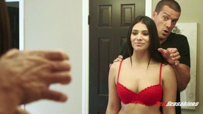 Naive Teen In Red Lingerie Seduced – Violet Starr