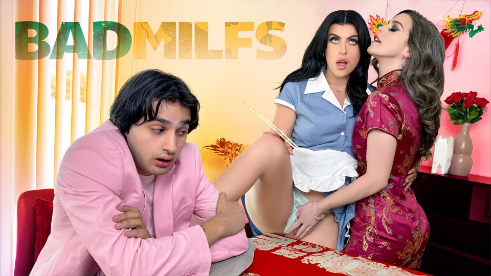 [BadMilfs] Gal Ritchie, Nicole Emma Vaunt (Filthy Threesome With Our Favorite Waitress)